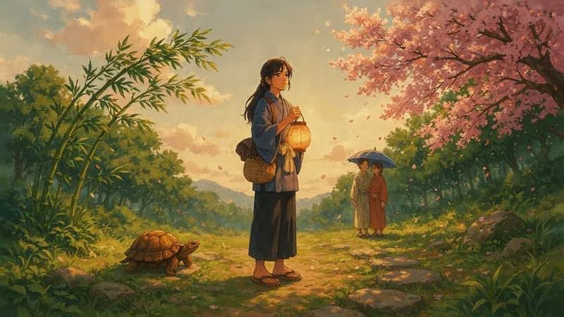 Anime style example scene: 5 life lessons from Japanese proverbs