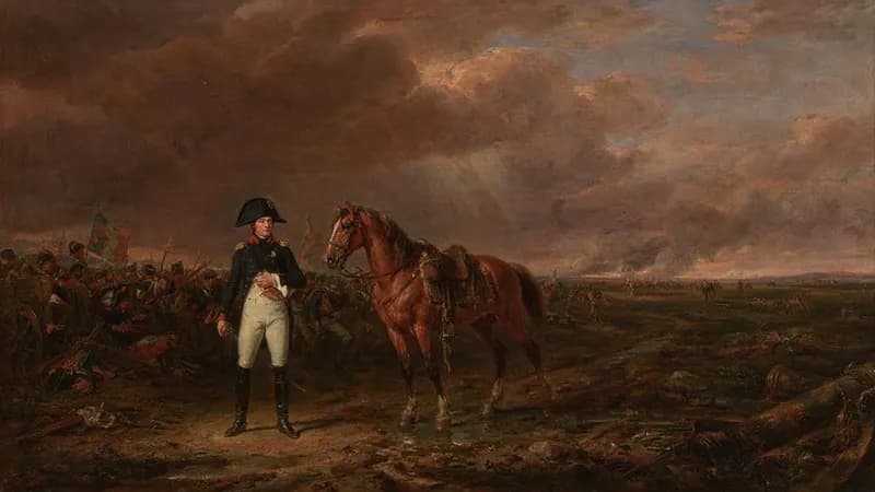 Classical Painting style example scene: Napoleon's greatest defeat