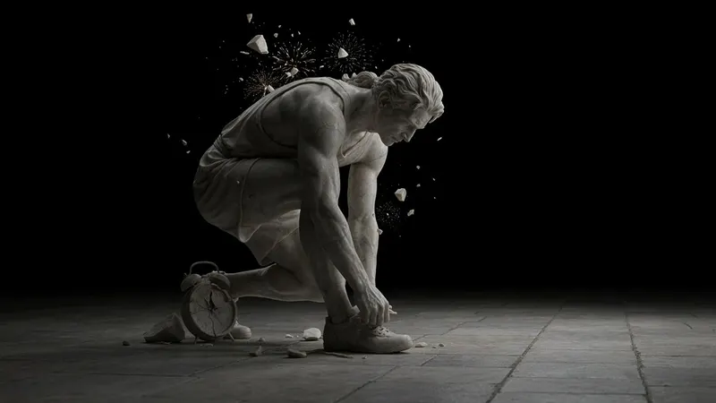 Marble Statues style example scene: Why discipline beats motivation