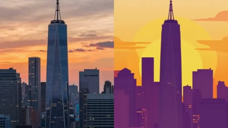 Mixed video style example