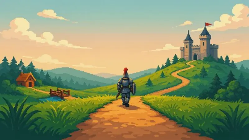 Pixel Art video style example