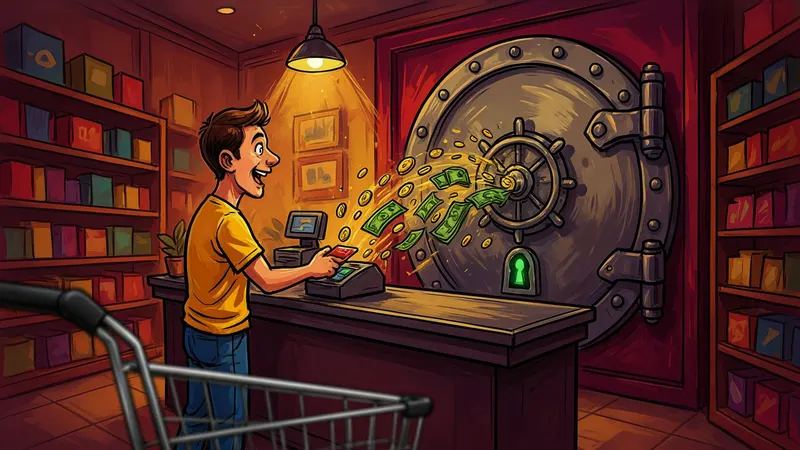 Cartoon Explainer style example scene: How credit card companies make money from you