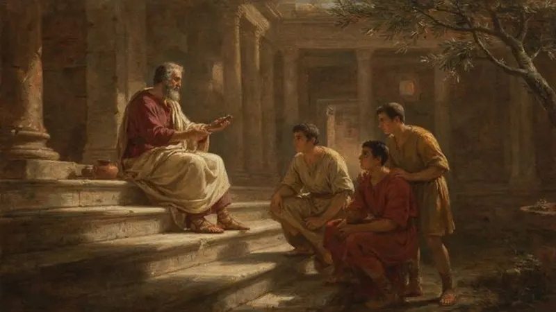 Classical Painting video style example