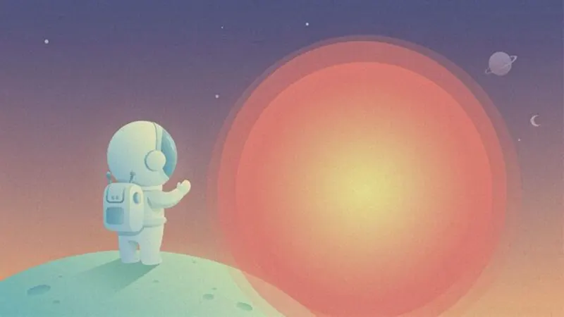 Flat Vector video style example