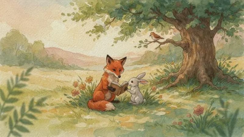 Watercolor video style example